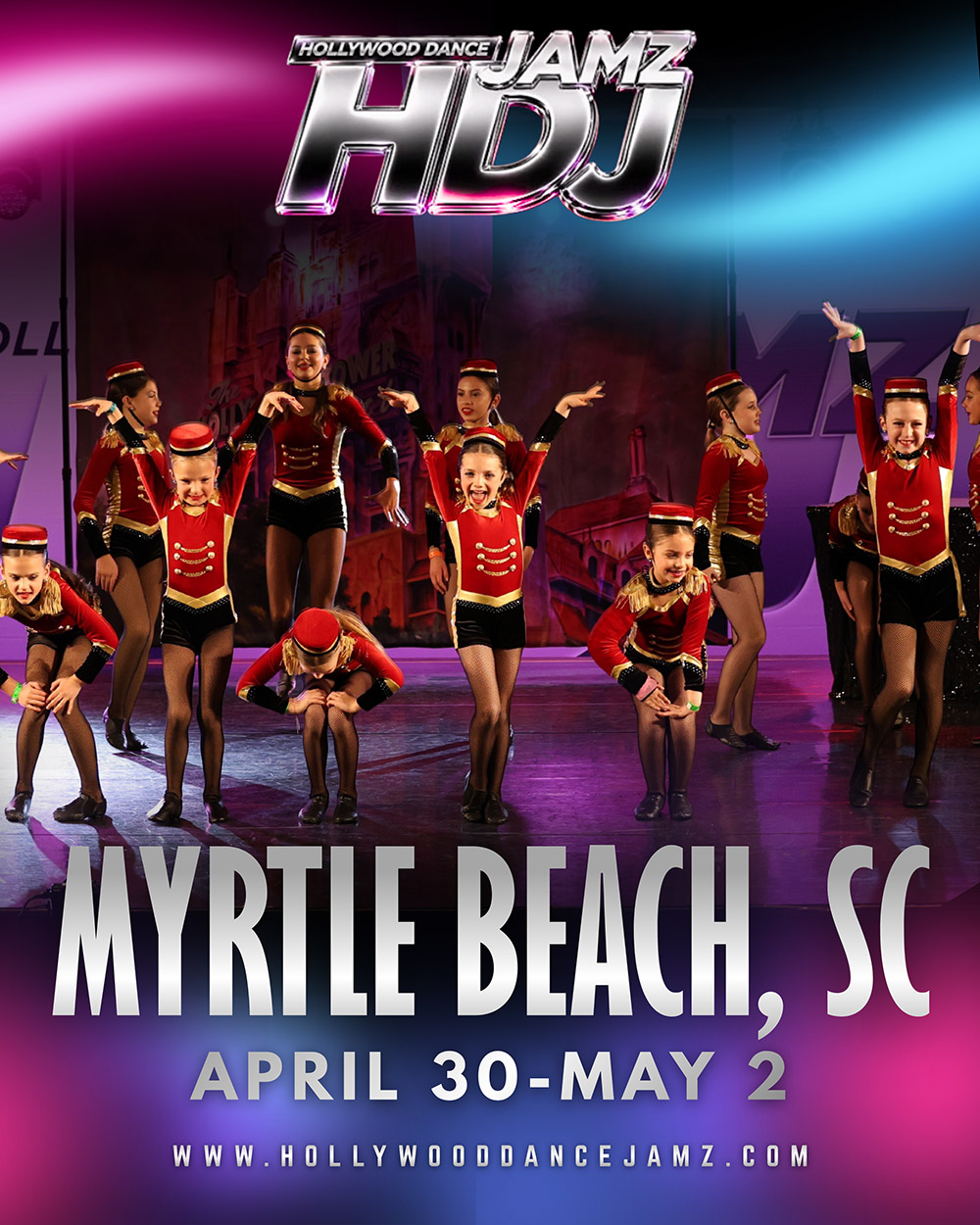 Hollywood Dance Jamz 2026 2027 Tour Myrtle Beach Sc